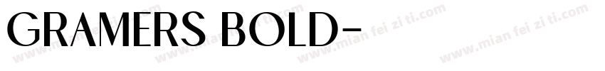 Gramers Bold字体转换